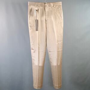 HAIDER ACKERMANN Size 32 Champagne Viscose Silk Satin Zip Fly Casual Pants